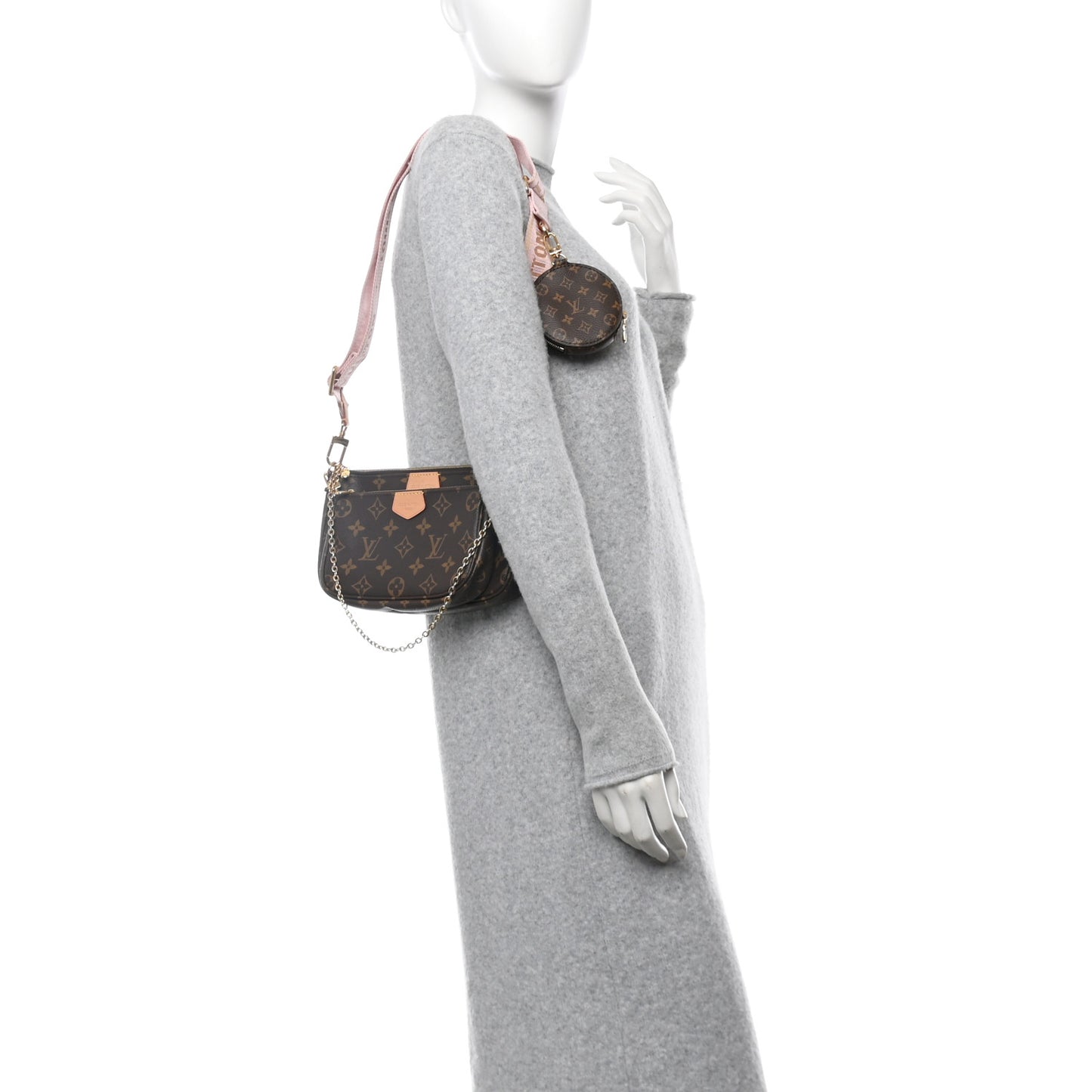 Monogram My LV World Tour Multi Pochette Accessories Rose Clair