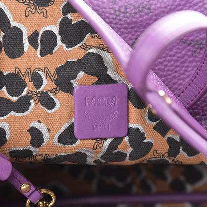 MCM Visetos Medium Project Reversible Shopper Tote Purple 10 of 17