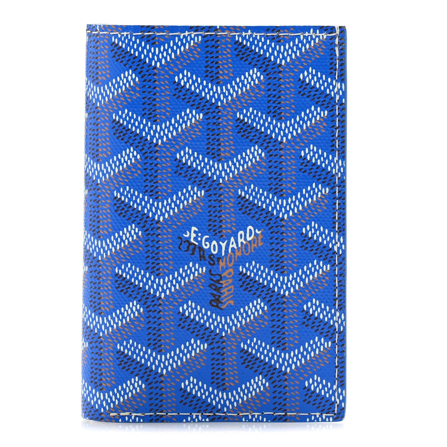 Goyard Goyardine Saint Pierre Card Holder Blue 1 of 8