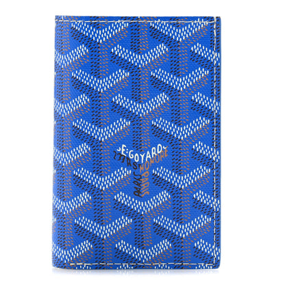 Goyard Goyardine Saint Pierre Card Holder Blue 1 of 8