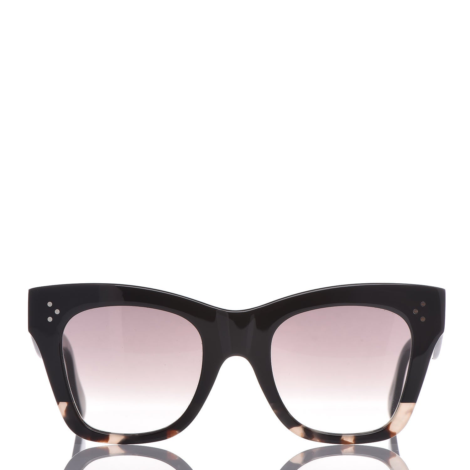 Celine Acetate Cat Eye Sunglasses CL40004I Havana Black 3 of 7