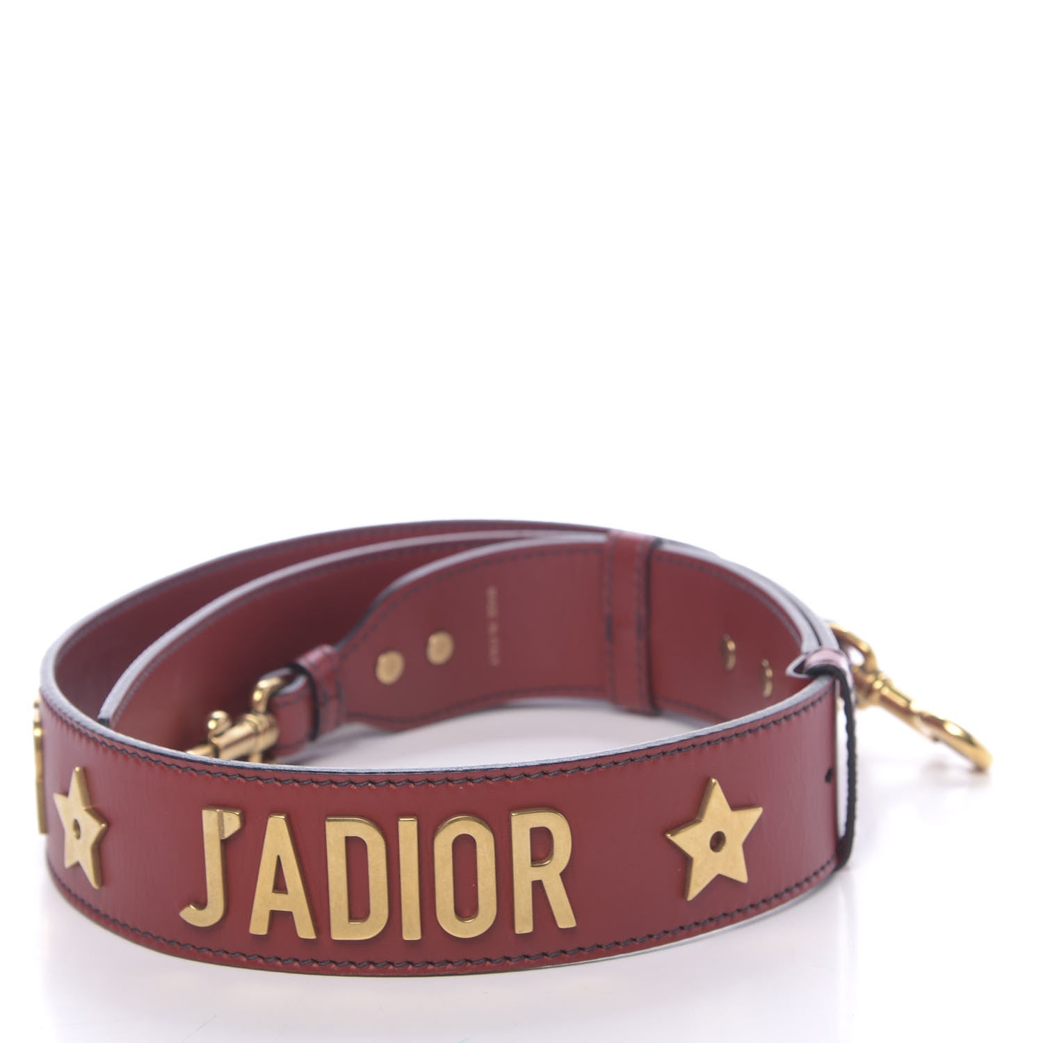 Christian Dior Calfskin Studded J'Adior Shoulder Strap Deep Red 2 of 4