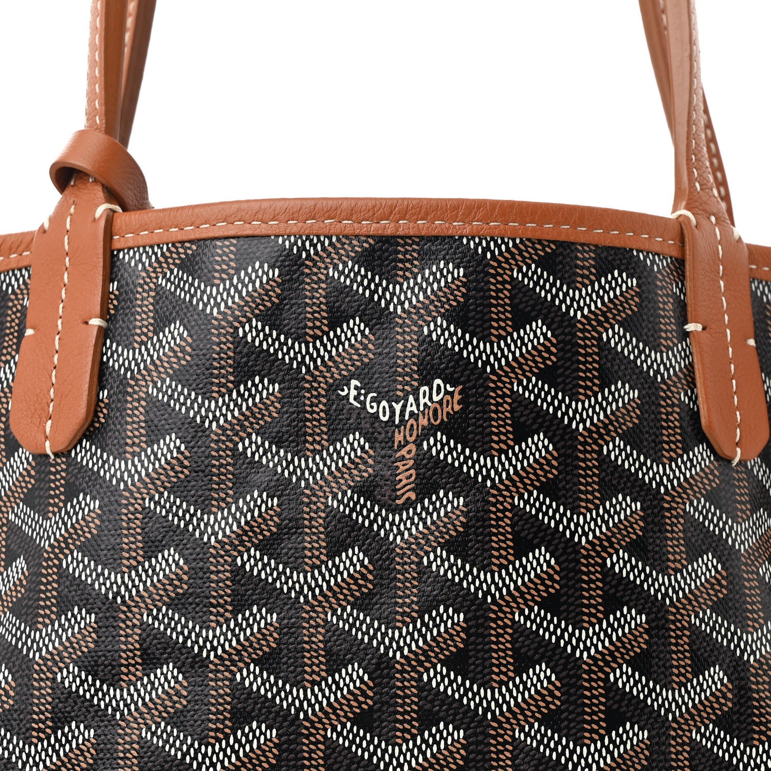 Goyard Goyardine Reversible Mini Anjou Black Gold 14 of 20