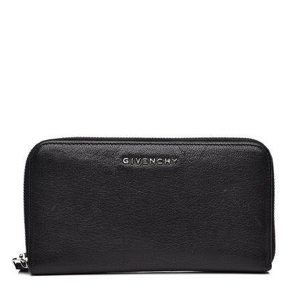 Givenchy Sugar Goatskin Pandora Zip Around Wallet Black 1 of 13