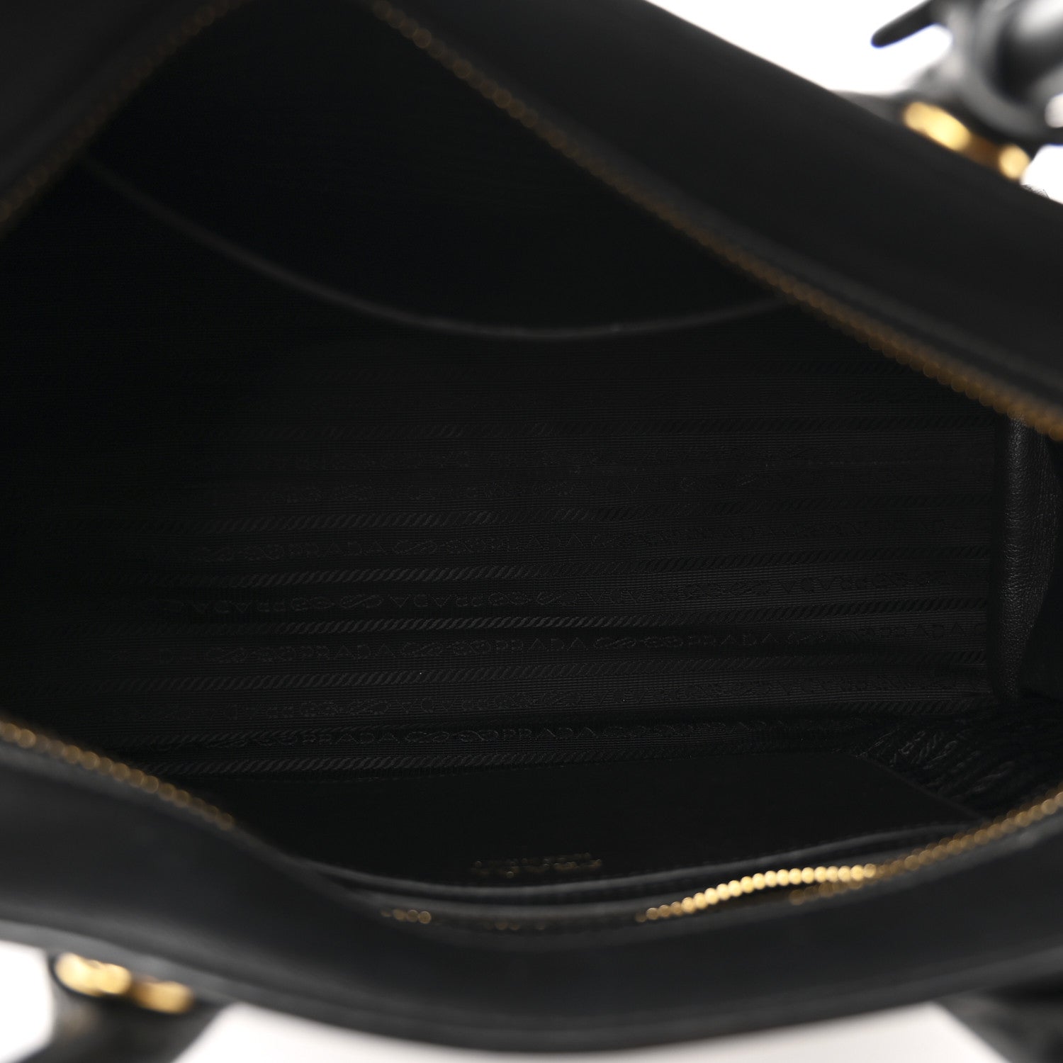 Prada Saffiano City Calfskin Medium Esplanade Tote Black 5 of 12