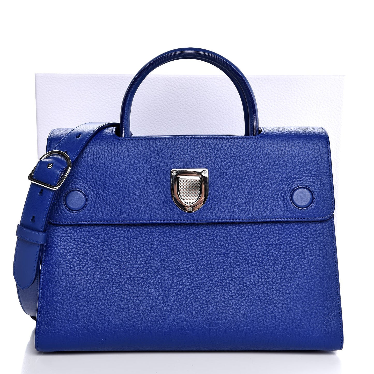 Bullcalf Medium Diorever Flap Yves Klein Blue