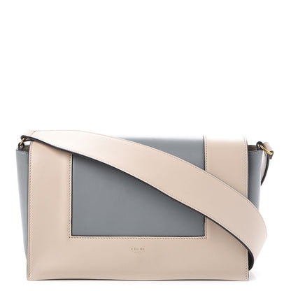 Celine Shiny Smooth Calfskin Medium Frame Shoulder Bag Grege Storm 1 of 10