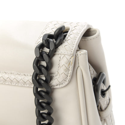 Bottega Veneta Intrecciato Rialto Shoulder Bag White 10 of 10