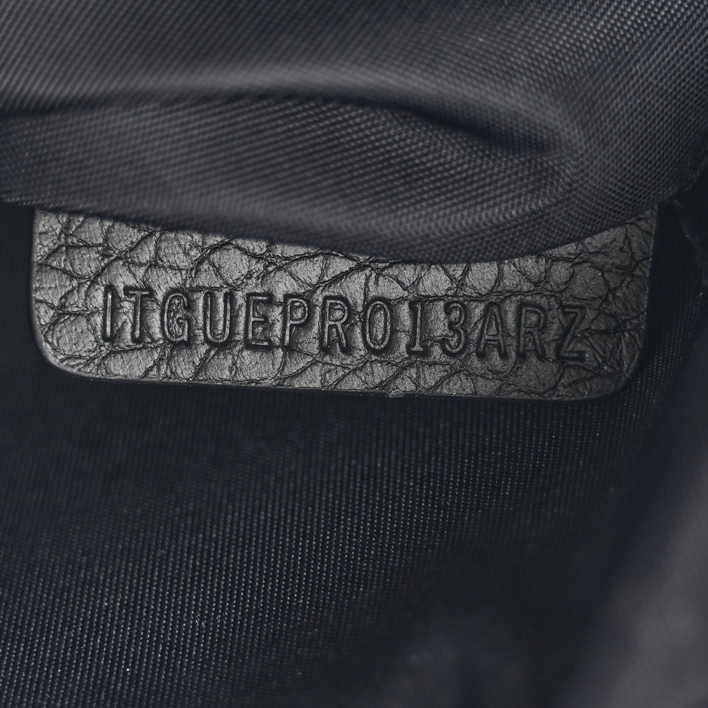 Grained Calfskin Small Camera Bag Black