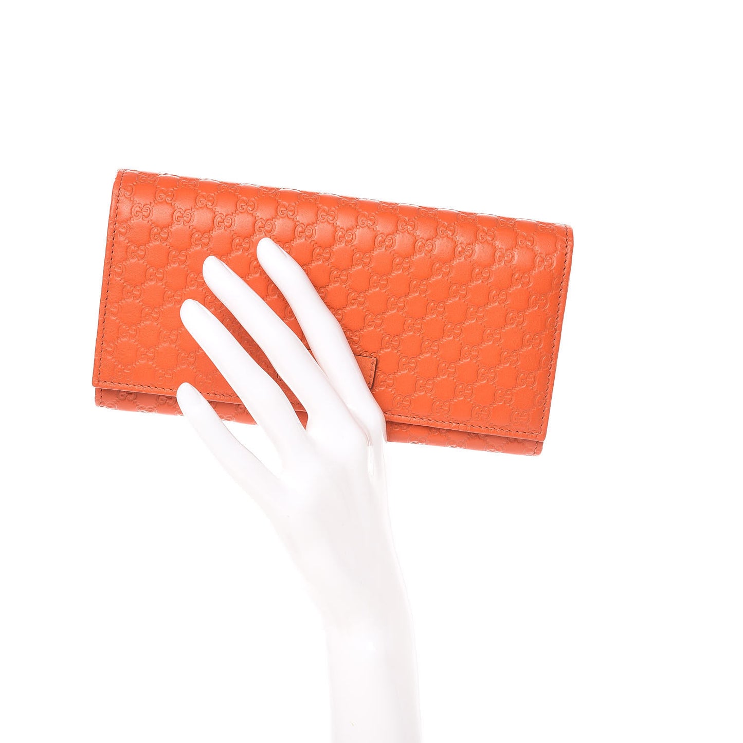 Soft Microguccissima Continental Wallet Sun Orange