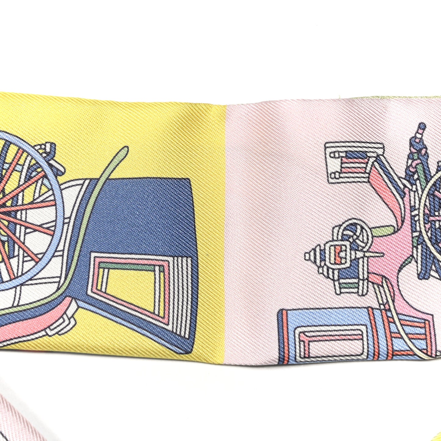 Silk Les Voitures Exquises Twilly Rose Pale Jaune Pale