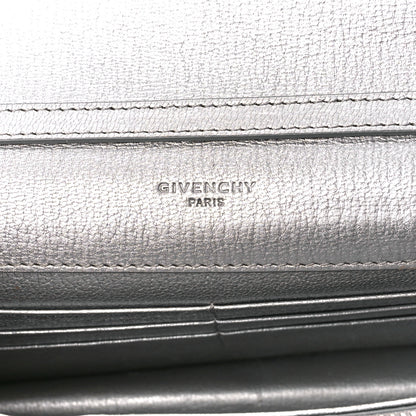 Givenchy Metallic Sugar Goatskin Pandora Chain Wallet Silver 7 of 11