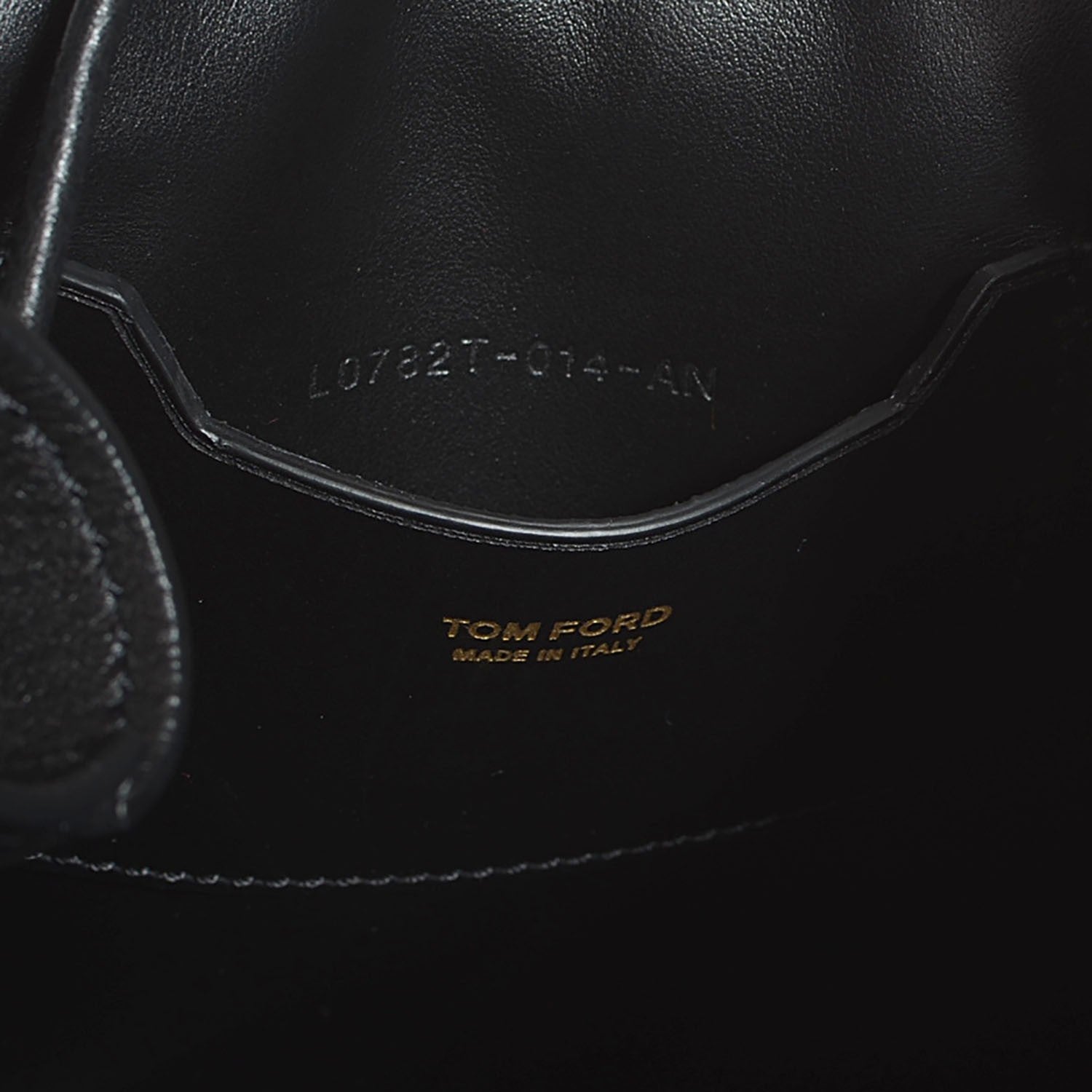 Tom Ford Calfskin Small Tassel Bucket Bag Black 8 of 8