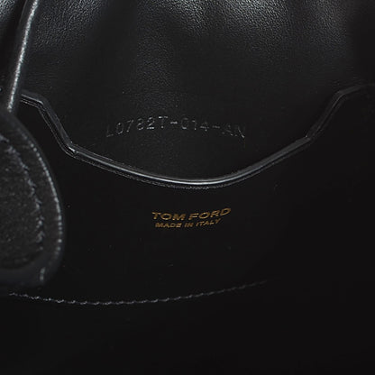 Tom Ford Calfskin Small Tassel Bucket Bag Black 8 of 8