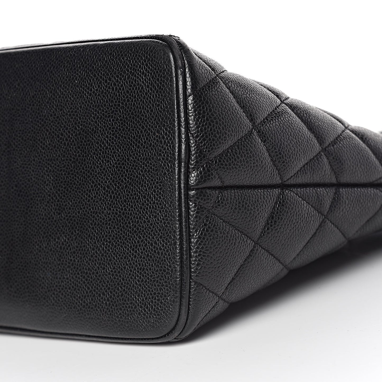Caviar Quilted Medallion Tote Black