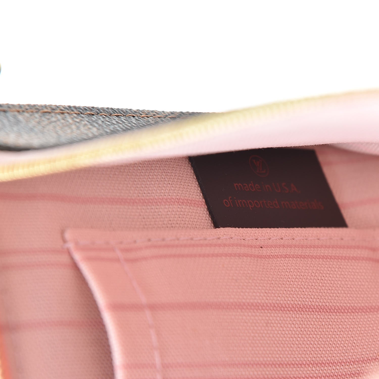 Louis Vuitton Damier Ebene Neverfull MM GM Pochette Rose Ballerine 7 of 8