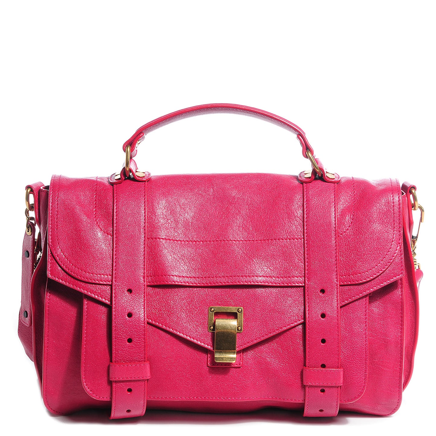 Lambskin Medium PS1 Satchel Raspberry