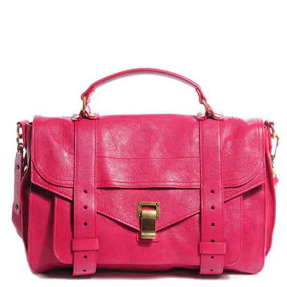 Proenza Schouler Lambskin Medium PS1 Satchel Raspberry 1 of 14