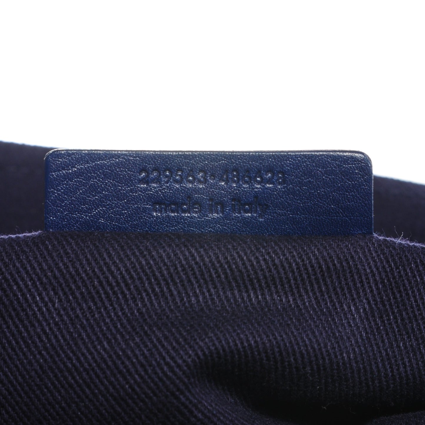 Calfskin Canvas Medium Muse Two Navy