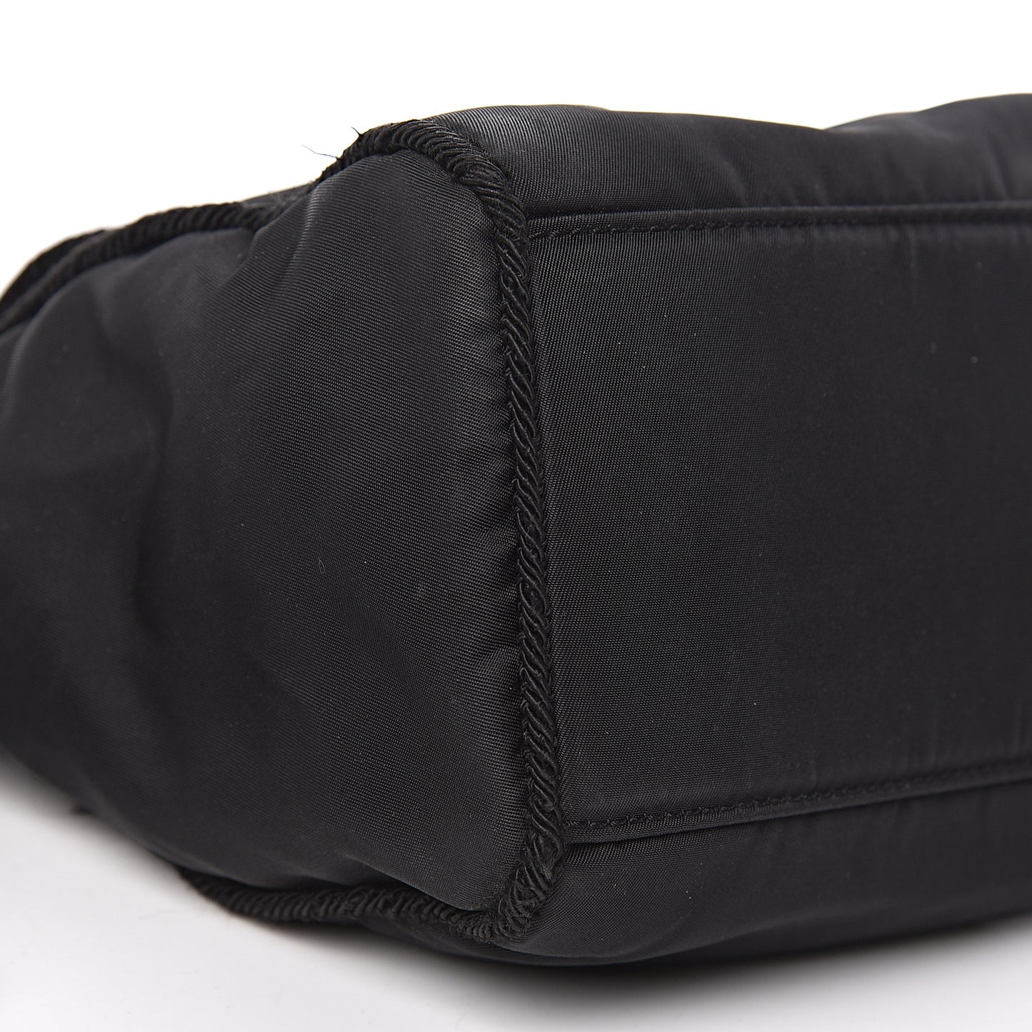Tessuto Nylon Beaded Bag Black