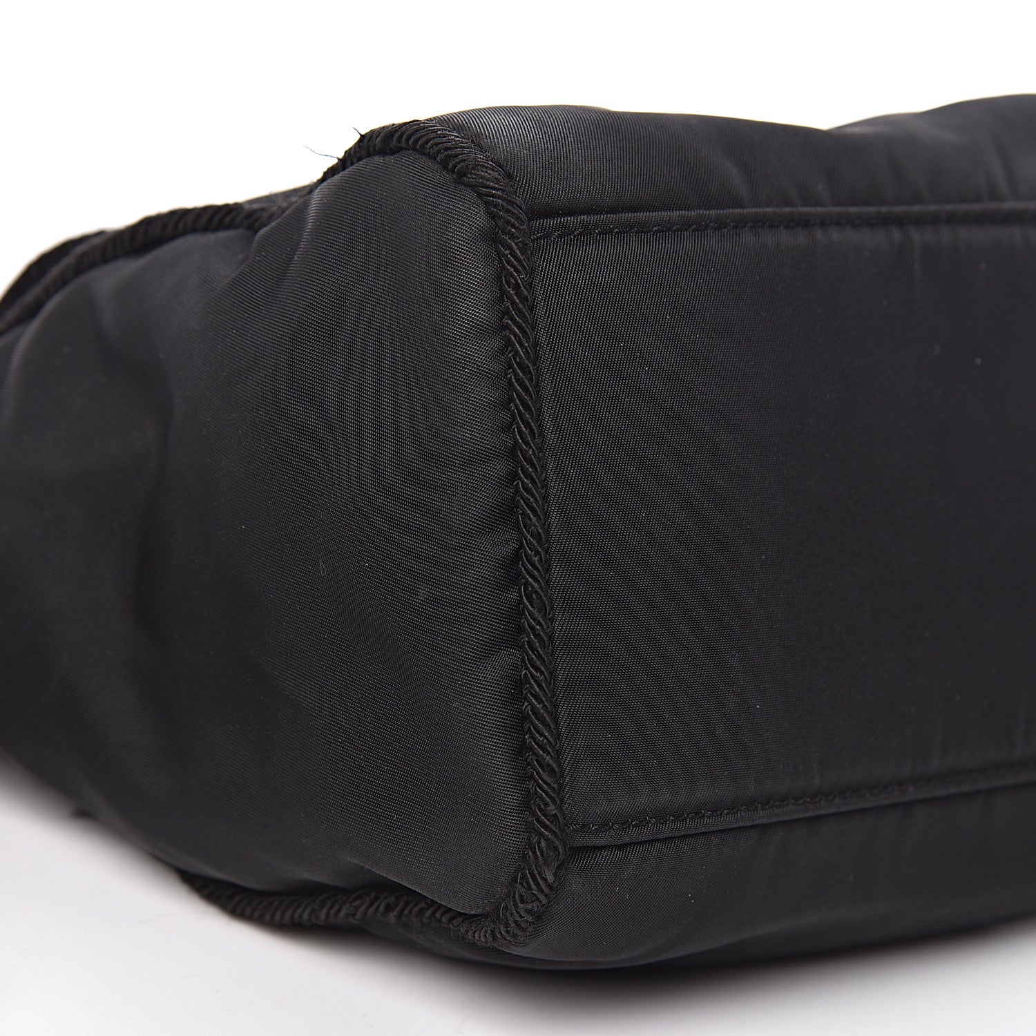 Prada Tessuto Nylon Beaded Bag Black 9 of 14