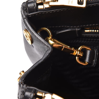 Prada Saffiano Medium Galleria Double Zip Tote Black 12 of 13