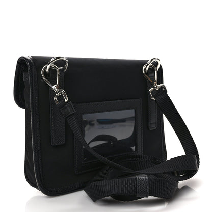 Prada Re-Nylon Saffiano Smartphone Case Crossbody Black 3 of 10
