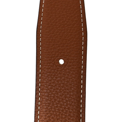 Hermes Box Togo 32mm Guilloche H Belt 85 Black Gold 8 of 8