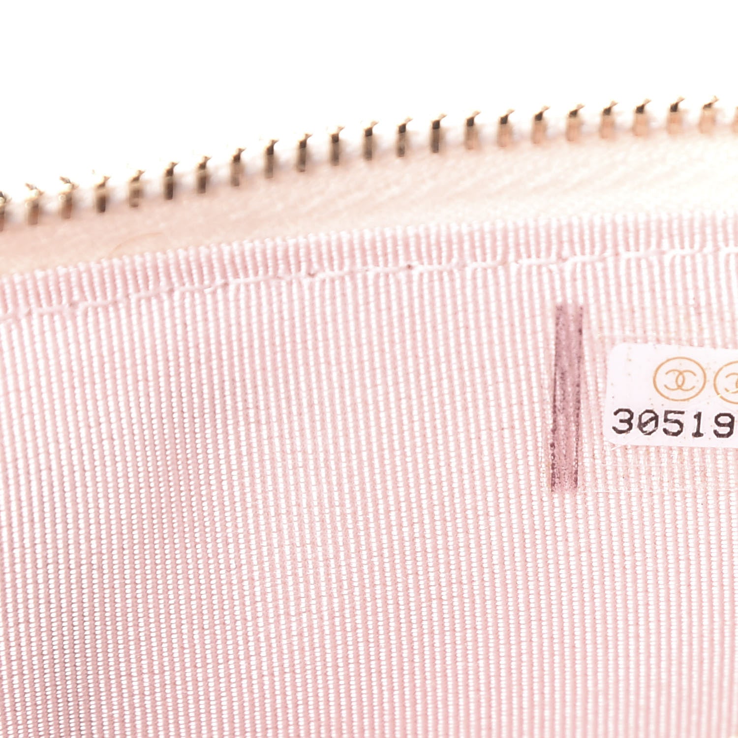 Chanel Iridescent Lambskin Quilted Classic Flat Wallet Pouch Ivory 7 of 8