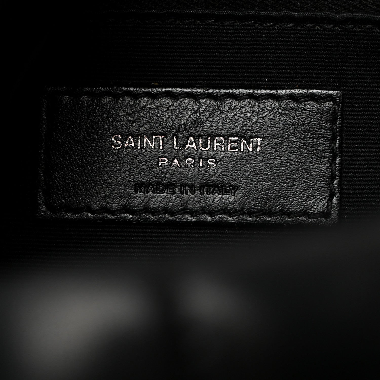 Saint Laurent Lambskin Quilted Monogram Monochrome Small Loulou Puffer Chain Satchel Black 6 of 10