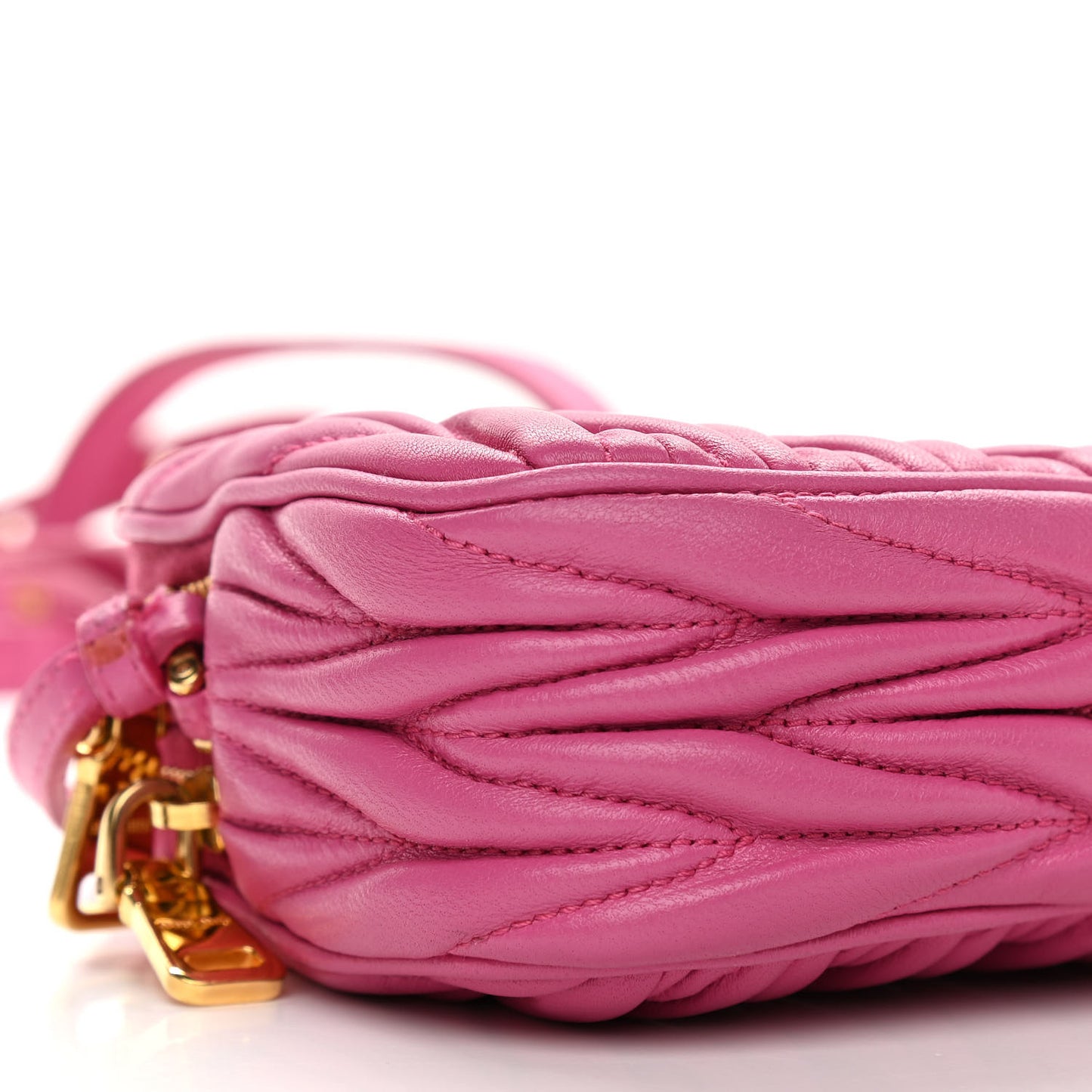 Nappa Matelasse Double Zip Chain Shoulder Bag Loto