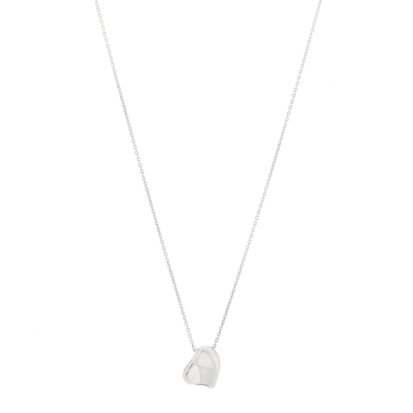 Sterling Silver 9mm Elsa Perretti Full Heart Pendant Necklace