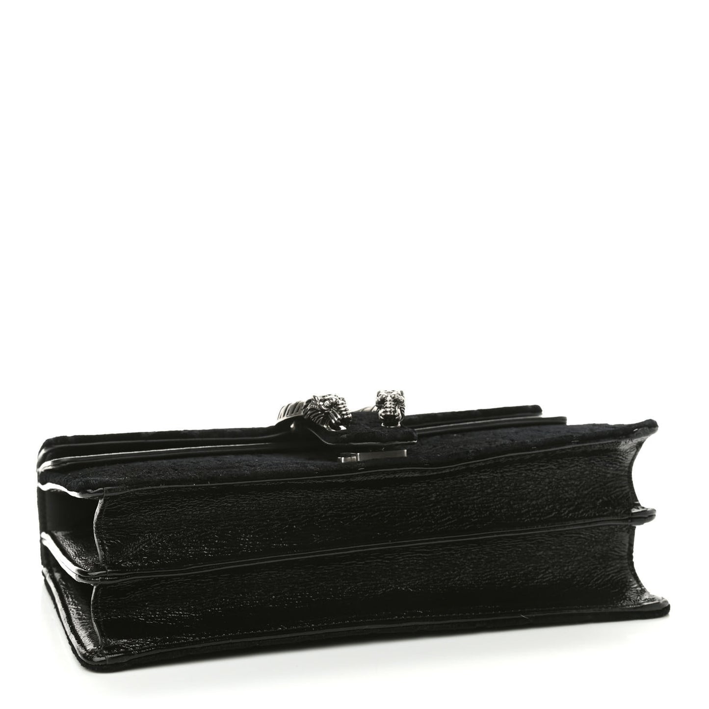 Velvet GG Monogram Small Dionysus Shoulder Bag Black