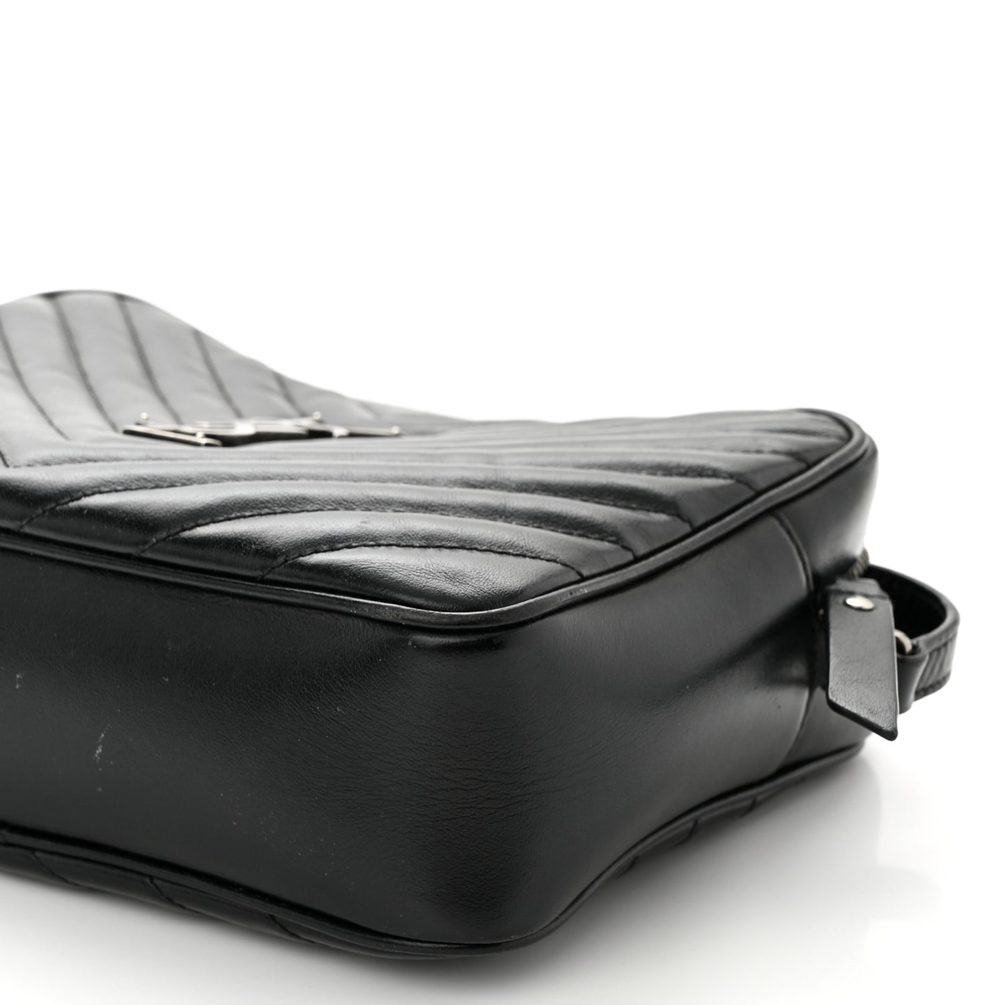 Calfskin Matelasse Monogram Lou Camera Bag Black