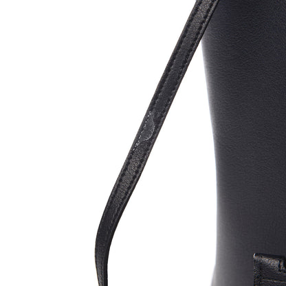 Saint Laurent Calfskin Large Shopping Tote Deep Marine 10 of 12