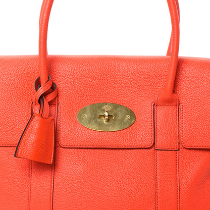 Mulberry Shiny Grain Bayswater Coral Orange 7 of 9