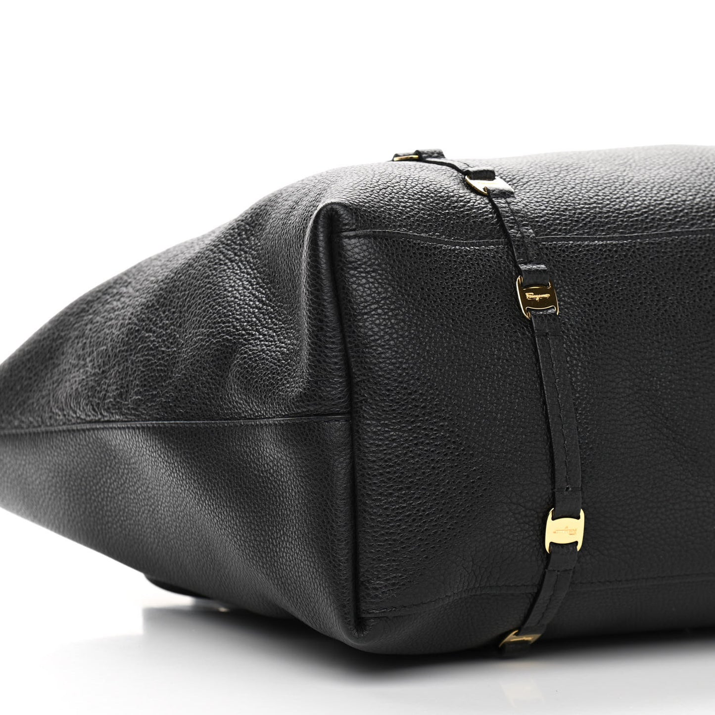 Grained Calfskin Emotion Tote Black