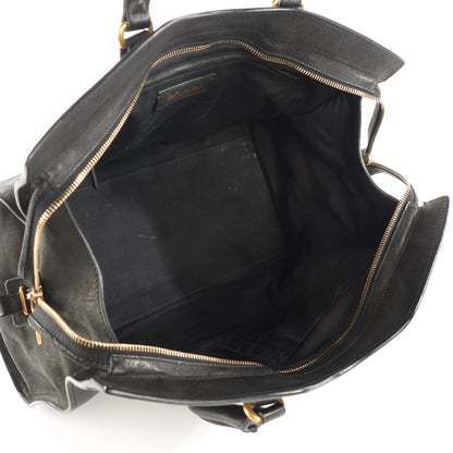 Saint Laurent Sheepskin Medium Cabas ChYc Black 5 of 7
