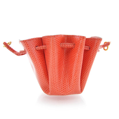 Hermes Lizard Vespa Pouch Rouge Moyen 7 of 8