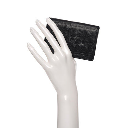 Bottega Veneta Washed Nappa Intrecciato Card Case Nero Black 2 of 7