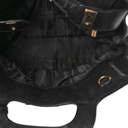 Salvatore Ferragamo Calfskin Wanda Tote Black 5 of 10