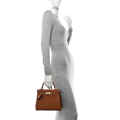 Hermes Togo Kelly Retourne 25 Gold 2 of 11