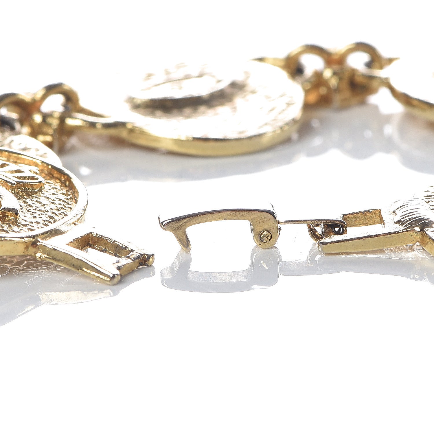 Chanel CC Medallion Bracelet Gold 4 of 5