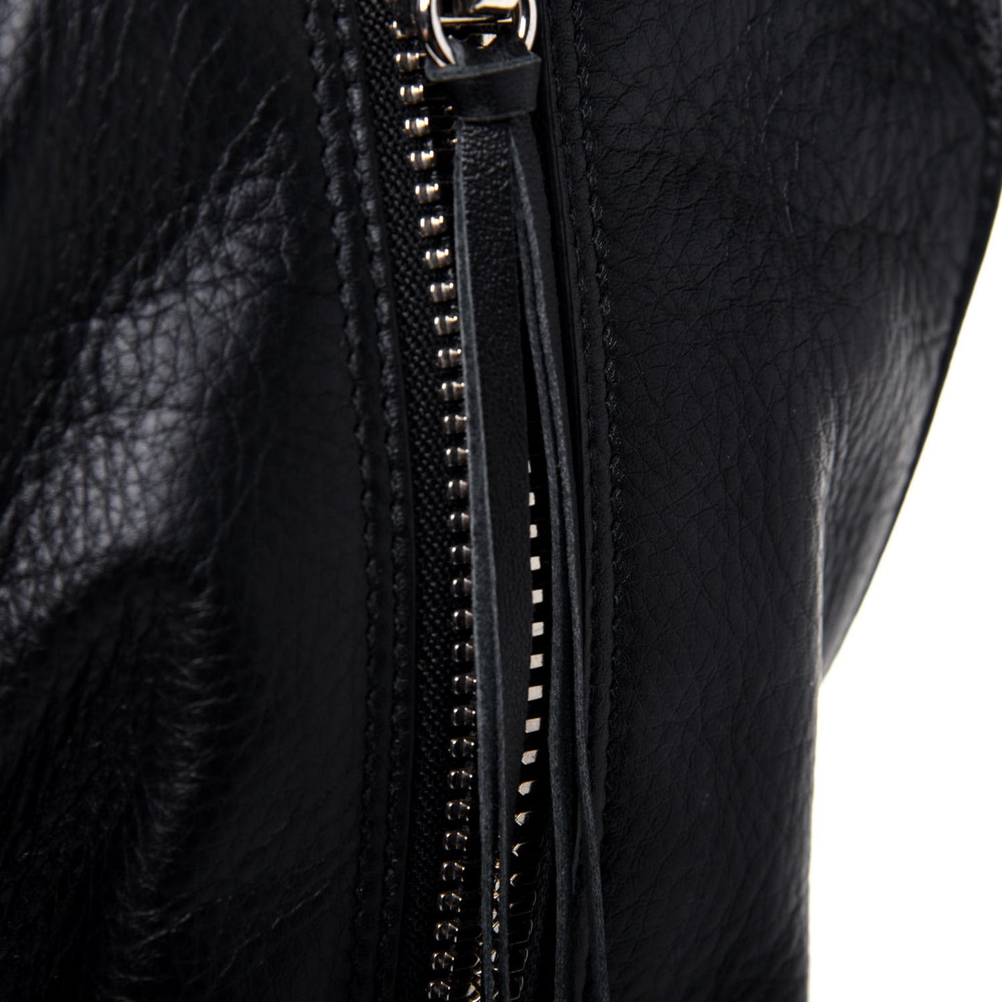 Supple Calfskin Papier A4 Zip Around Tote Black