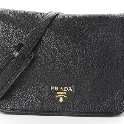 Prada Vitello Phenix Crossbody Bag Black 6 of 8