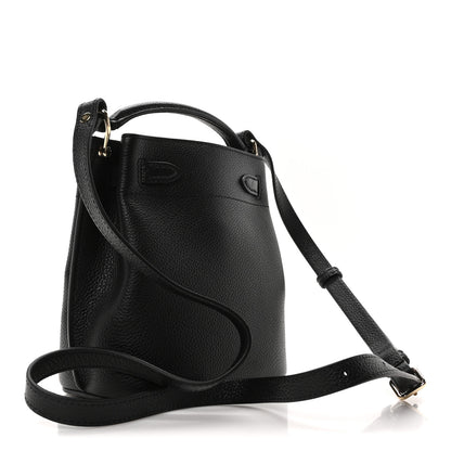 Mulberry Small Classic Grain Mini Islington Bucket Bag Black 3 of 9