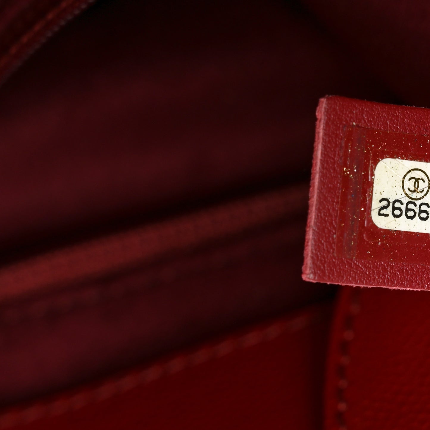 Caviar Small Studded Deauville Tote Red