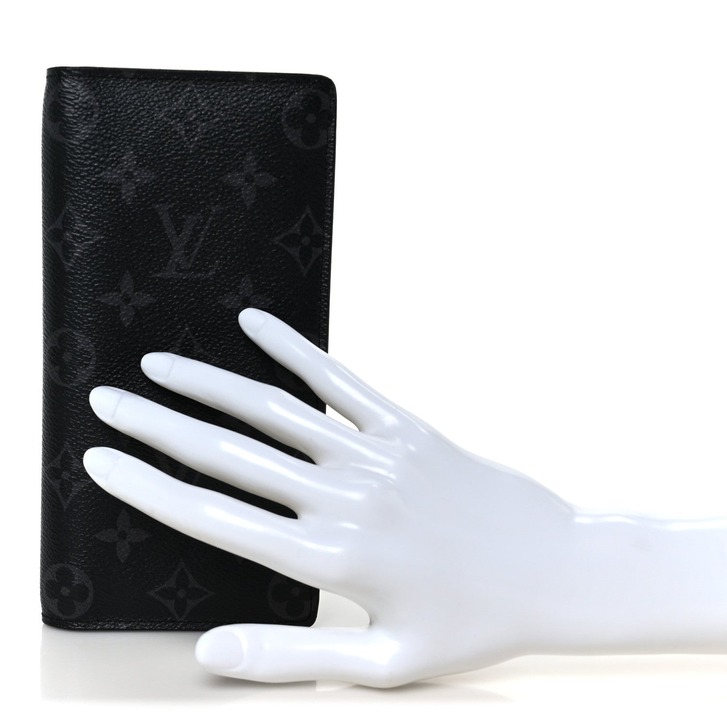 Louis Vuitton Monogram Eclipse Brazza Wallet 2 of 9