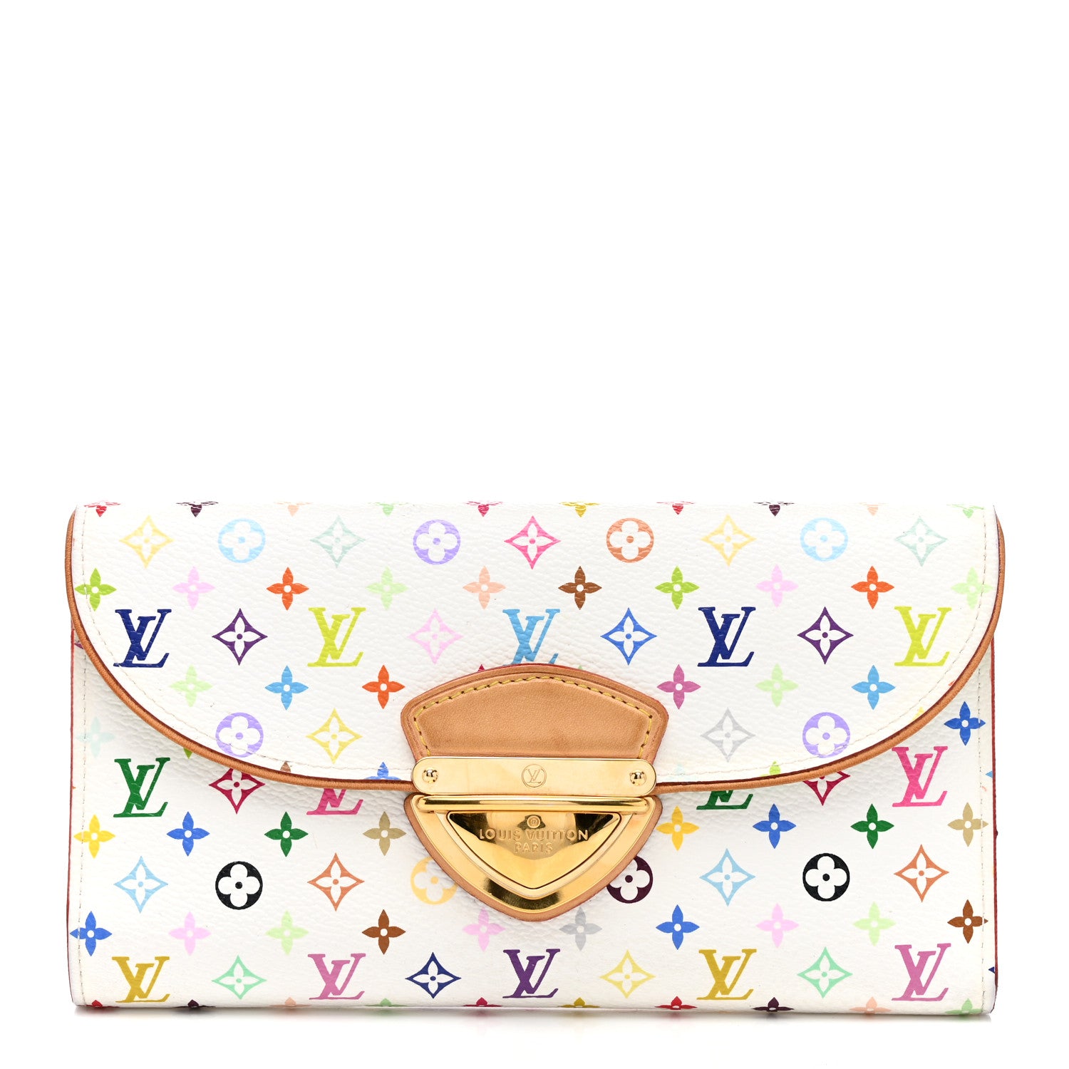 Louis Vuitton Monogram Multicolor Eugenie Wallet White Anie 1 of 6