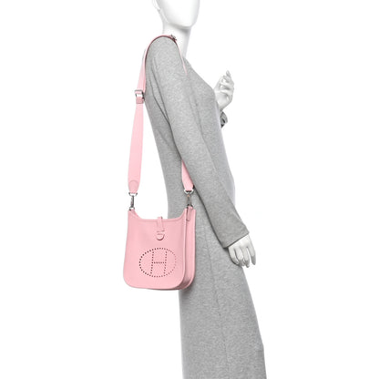 Hermes Taurillon Clemence Evelyne 23 Poche III Rose Sakura 2 of 11